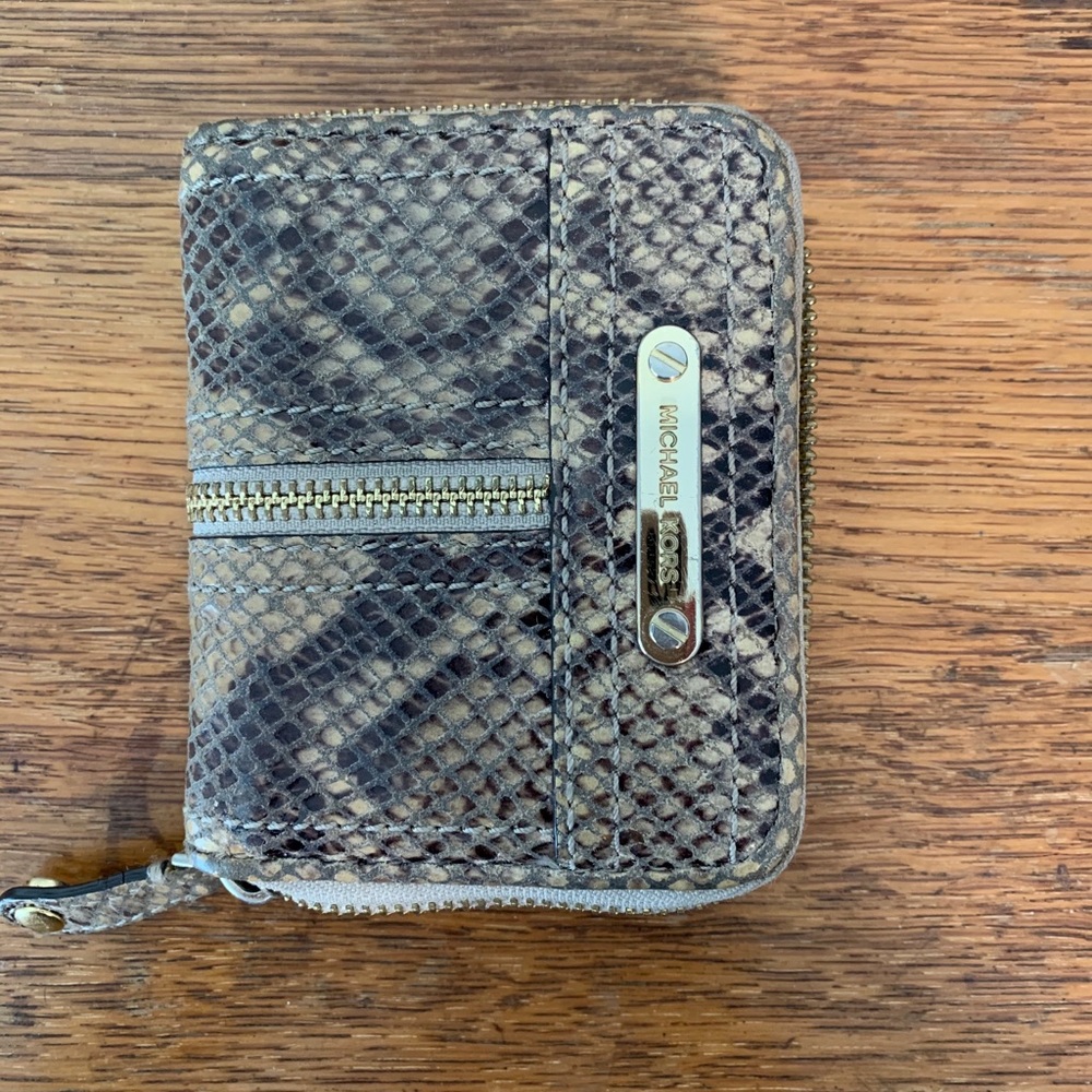 Micheal Kors snakeskin print wallet